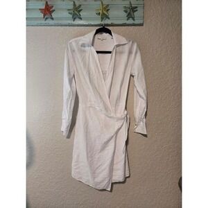 Vince White Wrap Dress